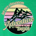 thumbnail image 6 of Wild Bobby Let Our Classroom Adventure Begin Mountain Sunset Light Colors Pop Culture Women Tri-Blend Racerback Tank Top, Envy, Medium, 6 of 6