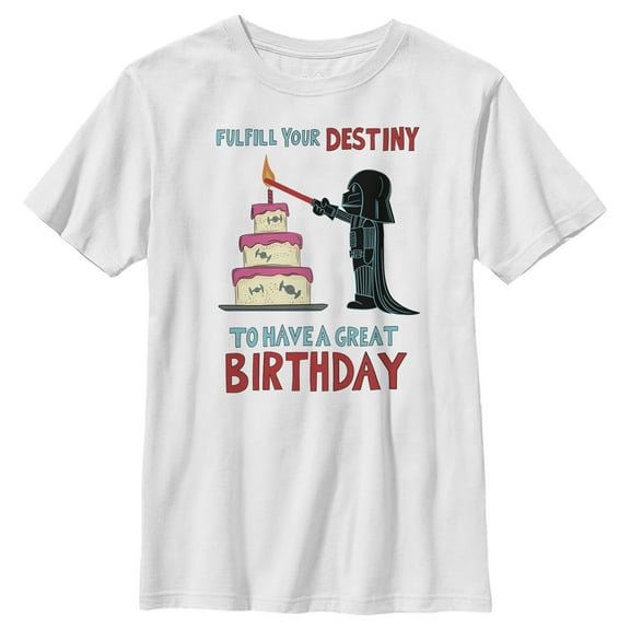 Boy's Star Wars Darth Vader Fulfill Your Destiny Graphic T-Shirt