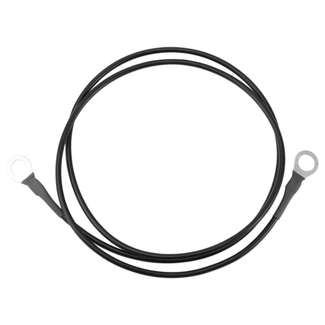 Cable de inversor de batería de 105 cm 12 AWG Cable de batería de 3/8" Cobre estañado Negro OT Tipo 1 Pc