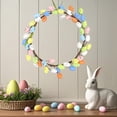 thumbnail image 6 of 18 inch Easter Wreath with Pastel Eggs Artificial Easter Egg Wreath for Front Door Spring Door Wreath with Wild Flowers and Pastel Eggs Easter Decorations for Home, 6 of 6