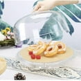 thumbnail image 2 of 6-in-1 Transparent Acrylic Cake Stand with Dome, Multi-functional Serving Platter & Salad Bowl, 2 of 8