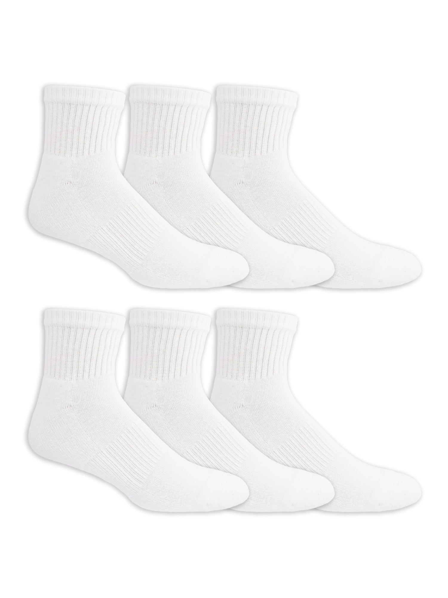 Athletic Works Men's Ankle Socks, 6-Pack