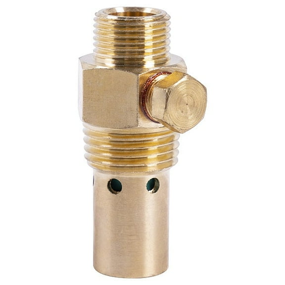 Speedaire Check Valve,Gold,1.1 in Overall L J0189610988