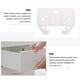 thumbnail image 2 of EeaseMX 10 piezas de cajón de plástico Rarguado Tobogán Muebles Partes de muebles para gabinetes (blanco), 2 of 7