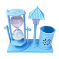 thumbnail image 1 of Portalápices de reloj de arena, luz de calle que , luz nocturna para decoración de oficina Medio Gloria sostenedor de la pluma de reloj de arena, 1 of 8