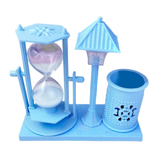 Portalápices de reloj de arena, luz de calle que , luz nocturna para decoración de oficina Medio Gloria sostenedor de la pluma de reloj de arena