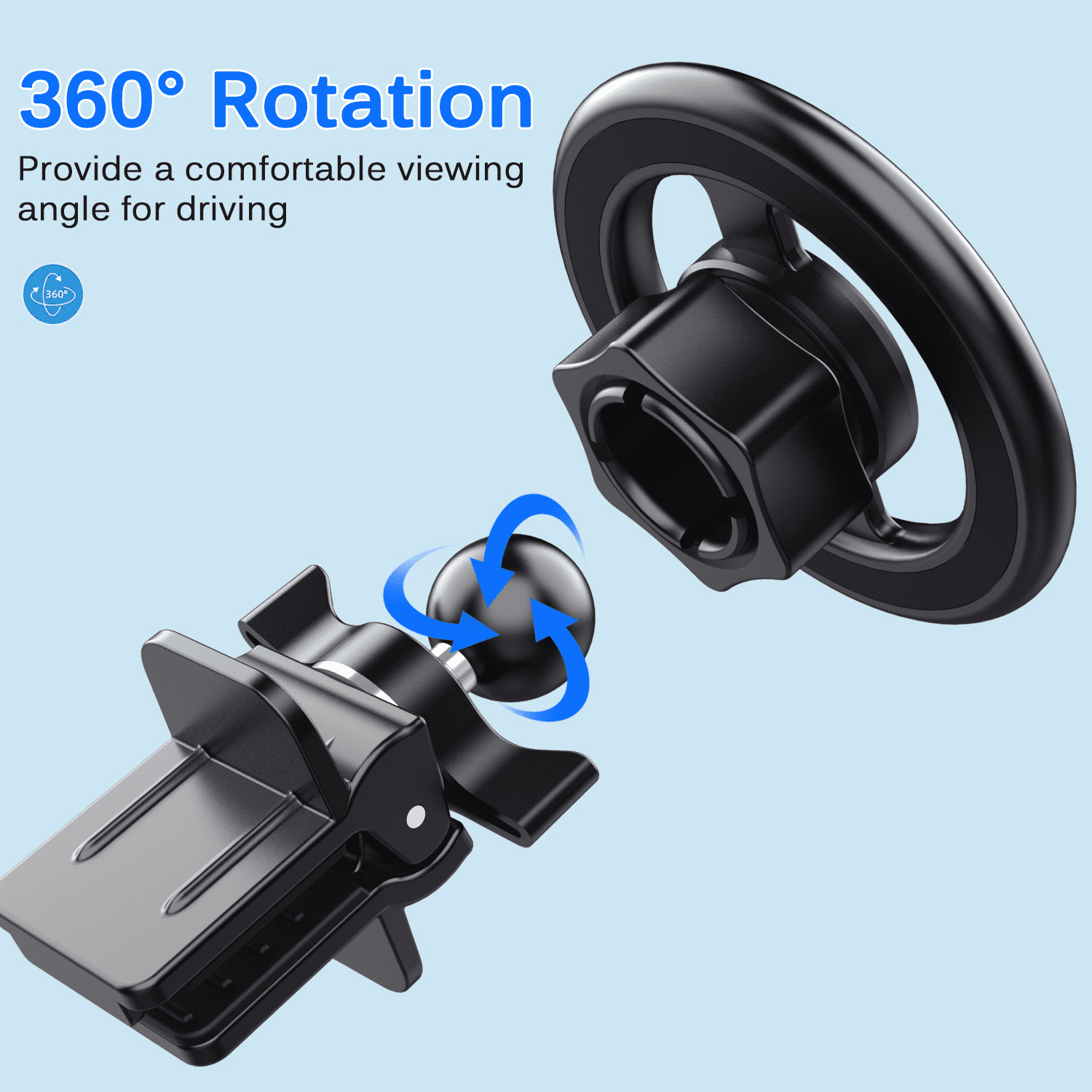 RIWPKFH For MagSafe Car Mount New Magnetic Phone Holder Universal Stand Air Vent Mobile Phone Clip GPS Bracket For iPhone 14/13/12ProMax
