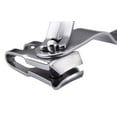 thumbnail image 4 of Cortaúñas con cabezal giratorio de 360 ​​grados - Cortaúñas de acero inoxidable para uñas de manos y pies, tamaño grande y pequeño (plata), 4 of 5