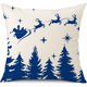 thumbnail image 5 of Juego de 4 fundas de cojín decorativas JAMW copos de nieve y árbol de Navidad gris, 5 of 5