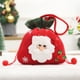 thumbnail image 1 of Bolsas de regalo navideñas con diseños de peluche en 3D - Bolsas reutilizables para guardar tela y regalar en Navidad - Bolsa de tela roja de 23x19 cm, 1 of 6