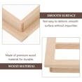 thumbnail image 3 of Monyance Window Frame Decor 4pcs Unpainted DIY Wooden Window Frames with Four Panes(2.76X2.76X0.43Inches), 3 of 10