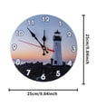 thumbnail image 2 of Britimes Reloj De Pared Redondo Elegante Reloj De Pared Redondo Vintage Reloj De Pared Vintage Sin Tictac Reloj De Pared Colgante Vintage Granja Reloj De Pared Decoración Del Hogar Para Sala De Estar Monstrate HA026951-05, 2 of 6