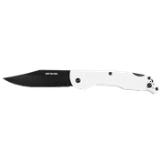 ONTARIO KNIVES Camp Plus EDC Frost White 4315 Stainless Lockback Pocket Knife