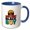 Blue/White, variant on 3drose, Brilliant Black Boy Colorful Text and Boy Image. Juneteenth Art Gift, 15oz Mug