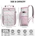 thumbnail image 3 of Travel Cooler Bag - Pioneer Flower Camping Beer Cooler Backpack with Bottle Opener- Waterproof Insulated Picnic Backpacks - Cooler Bag for Beach, 3 of 6