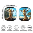 thumbnail image 4 of Bulopur Beach Giraffe Car Sun Shade Windshield Heat and UV Rays Protection Sun Shade for Car Windshield Cute Sun Visor Protector Sunshade Automotive Exterior Accessories for Most Cars, 4 of 6