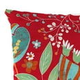 thumbnail image 6 of Jordan Manufacturing 12" x 18" Avianna Saxony Red Floral Rectangular Outdoor Lumbar Throw Pillow (2 Pack), 6 of 11