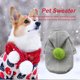 thumbnail image 4 of Suéter para gatos Transpirable Lavable Suéter para perros Ropa Suministros para mascotas (Gris claro L) Ehuebsd Para estrenar, 4 of 9