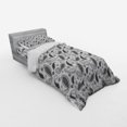 thumbnail image 3 of Ambesonne Paisley Bedding Set 4 Pcs, Oriental Florets Leaf, Queen, Grey and White, 3 of 3