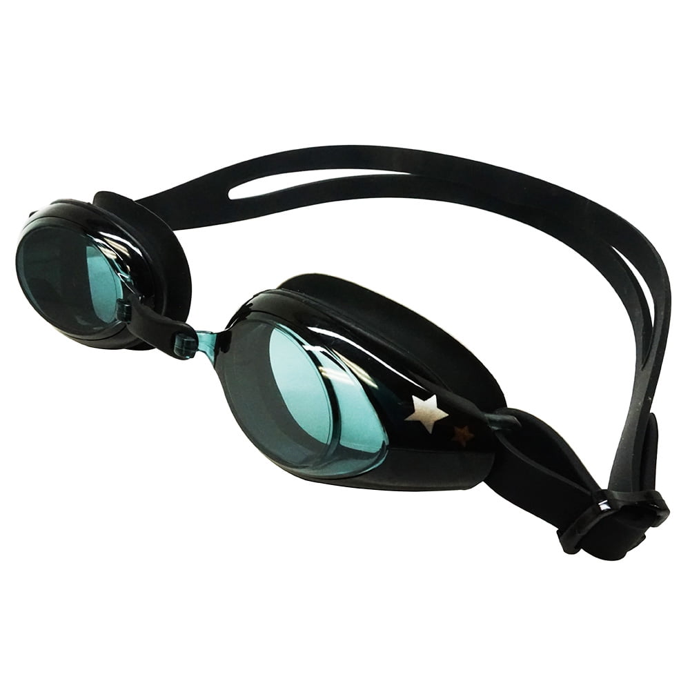 Palantic Adult Black/White Swim Mask With UV Mirror Anti-Fog Coated Lenses 