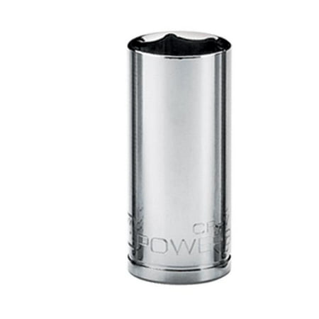 

Powerbuilt- 3/8in Drive 6 Pt. SAE Deep Socket 3/4in -