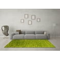 thumbnail image 3 of Ahgly Company Machine Washable Indoor Rectangle Oriental Yellow Industrial Area Rugs, 5' x 7', 3 of 4