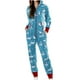 Mode Décontractée Pyjamas à Capuche Imprimé de Noël Romper Homewear A5980 – image 1 sur 4