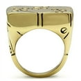 thumbnail image 3 of Luxe Jewelry Designs Women's Gold Ion Plated Ring with Epoxy Black Jet - Size 9 (Pack of 2), 3 of 4