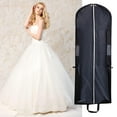 thumbnail image 4 of 3pcs wedding dress bag-150*58*12cm-black, lengthened and enlarged wedding dress bag storage bag, 4 of 5