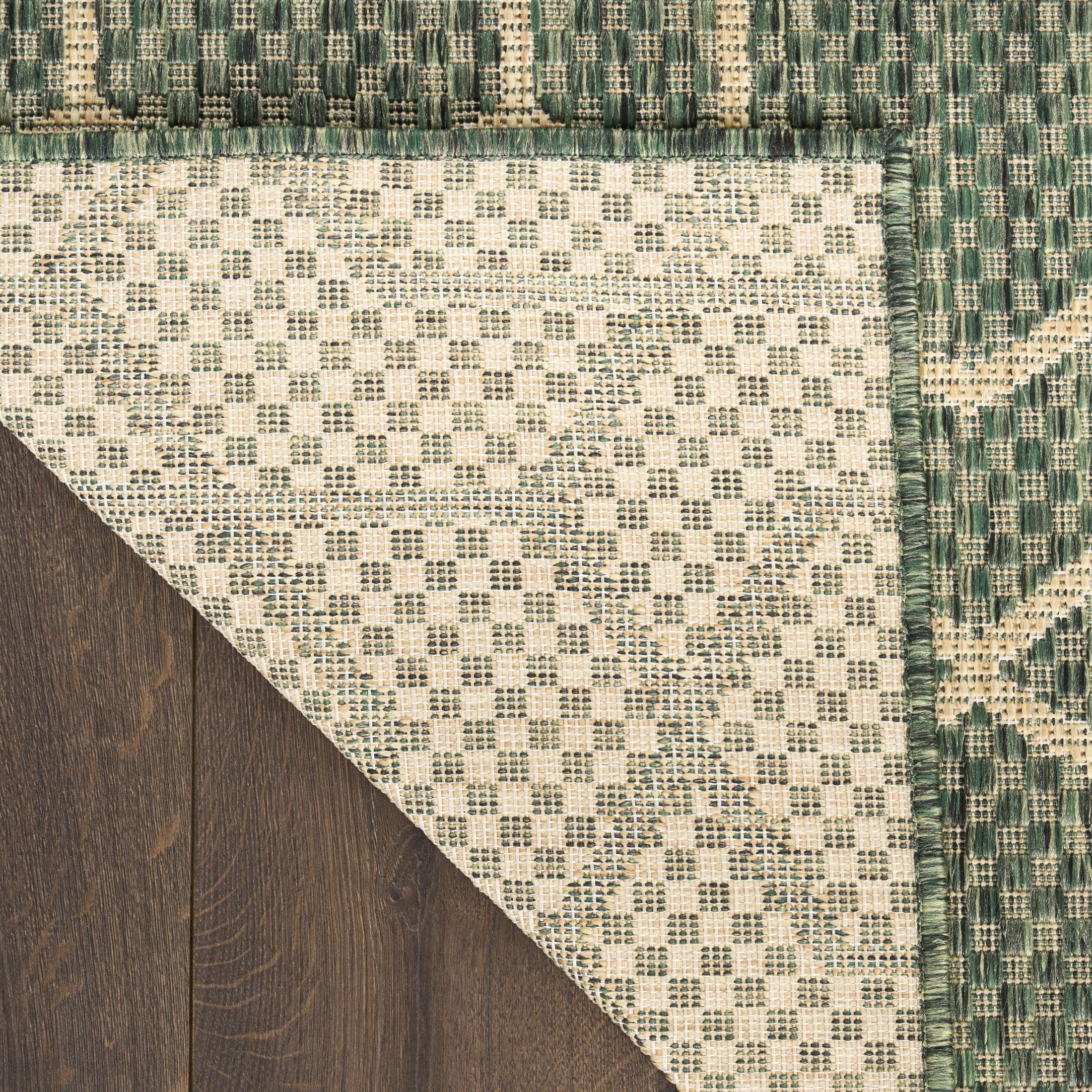 Nourison Horizon Indoor/Outdoor 9' x 12' Green Modern Rug
