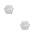 thumbnail image 1 of Matsuzay Hexagon Embossing Dies Stencil Metal Scrapbooking Embossed Card Template for Photo Album Frame Stamps Tools Craft 2piezas, 1 of 6