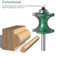 thumbnail image 3 of 8mm Shank Functional Bowl Tray Router Sharp Tray Router Milling Cutter Hard Diameter Bowl Alloy Tray Router for Indoor Wood Woodworking, 3 of 9