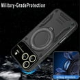 thumbnail image 4 of Hybrid Case for iPhone 17 Pro Max, 360 Rotating Kickstand Case with Wireless Charging MagSafe Shockproof Military Grade Drop Protection Phone Case Cover for iPhone 17 Pro Max 6.9-inch,Pink, 4 of 10