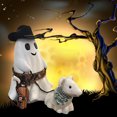 thumbnail image 4 of Ghost Walking Dog Statue, 2024 Upgrade Cowboy Ghost Walking Dog Halloween Decorations, Cute Halloween Ghost Walking Dog Statue, Spooky Ghost Dog Halloween Figurine, Halloween Ghost Decor, 4 of 7