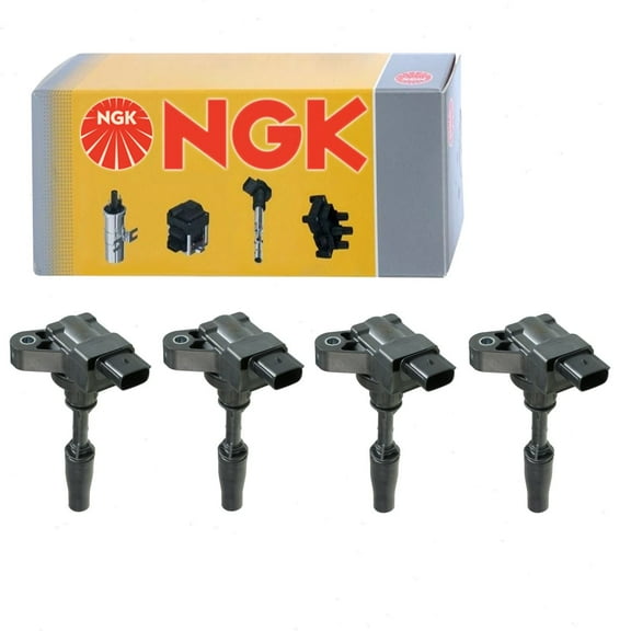 4 pc NGK Ignition Coils compatible with Chevrolet Malibu 2.0L 2.5L L4 2013-2017