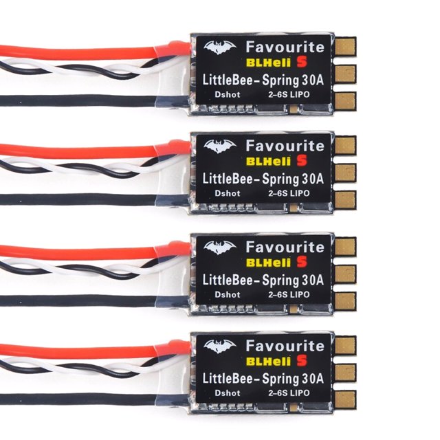 Favorito FVT LittleBee 30A ESC sin escobillas 4 piezas BLHeli_S OPTO