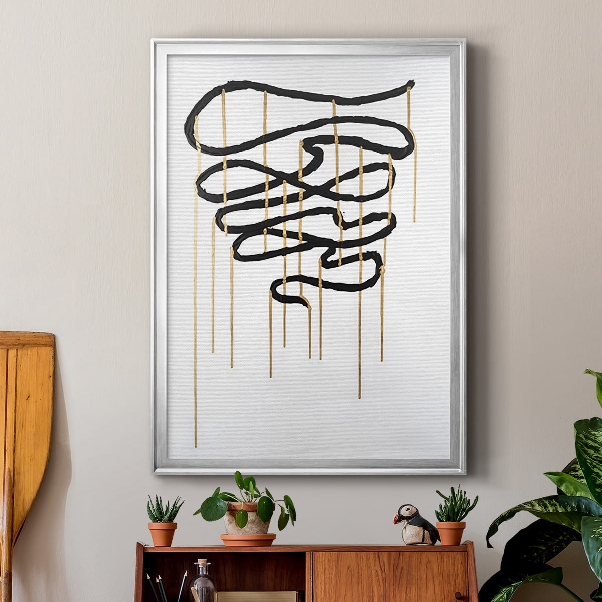 Weeping Ribbon I Premium Framed Print, in Gold, Black, or Silver - Ready to Hang