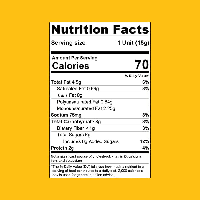 PASOKIN | Natural Peanut Butter Snack | Creamy PB Bites | Gluten Free, Vegan Protein | Pacoca Made in USA, 6 Boxes with 12 Bites (72 Bites)