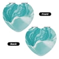 thumbnail image 2 of Bingfone Teal Turquoise 1 Print Compact Vanity Makeup Mirror for Men Women Girls for Pocket Purse Wallet Handbag,Portable Small Handheld Beauty Mirror-Heart Shape, 2 of 9