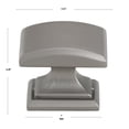 thumbnail image 4 of GlideRite 1-1/4 in. Domed Convex Square Cabinet Knob, Graphite Gray - 5740-GPH, 1 Pack, 4 of 4