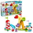 thumbnail image 1 of Parque de atracciones LEGO DUPLO de Peppa Pig de juguete con 3 figuras de más de 2 años, 1 of 5