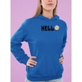 thumbnail image 2 of Hello Daisy Flower Hoodie Women -Image by Shutterstock, Female Medium, 2 of 4