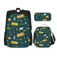 thumbnail image 1 of Easygdp Camping Mochila para Niños y Niñas con Set de Caja de Almuerzo y Estuche para Lápices 3 en 1, Mochila Escolar Estampada para Adolescentes, 1 of 7