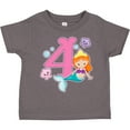 thumbnail image 3 of Inktastic I Am 4 Years Old Birthday with Mermaid Girls Toddler T-Shirt, 3 of 5