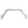 thumbnail image 2 of Goldie 13/16" Double Bay Window curtain rod Adjustable 20"-36", 38"-72" - Satin Nickel,(ABay-71-5D), 2 of 4