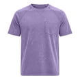 thumbnail image 4 of JAJAHO Mens T Shirt Distressed Washed Casual Pocket Tee Summer Raglan Short Sleeve Solid Color Vintage Tshirts Comfy Tops, 4 of 4