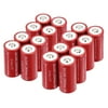 16-Pack 3.7V 2800mAh CR123A 16340 Li-Ion Rechargeable Batteries for Flashlight Camera