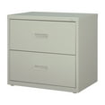 thumbnail image 2 of Hirsh 30-in Wide HL1000 Series Metal 2 Drawer Lateral File Cabinet Light Gray, 2 of 3