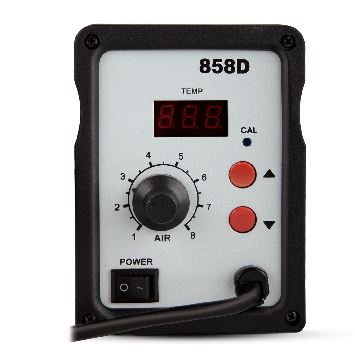 858D Electric SMD Soldering Station Welder Desolder Hot Air Heat Gun W 3 Nozzle