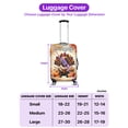 thumbnail image 5 of Happy Thanksgiving French Bulldog Turkey Costume Pumpkins Autumn Leaves Travel Luggage Cover Dog Lover Gifts Suitcase Dust Protective Decor - 13014, 5 of 5